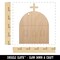 Greece Greek Symbol Church Dome Unfinished Craft Wood Holiday Christmas Tree DIY Pre-Drilled Ornament